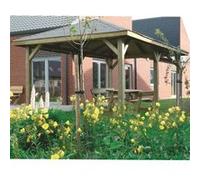 Solid Abri de Jardin Maisonnette Chalet de Jardin Kiosk 449x347 Beige G