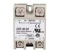 Solid State Relay Module 3-32V SSR-60DA SSR-80DA SSR-100DA 60A 80A 100A Input 24-380V AC Output(SSR-80DA) Industrial Electrical Relays
