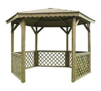 SOLID SUPERIA Kiosque Pavilion Bois 351 x 305 x 256 cm S7707