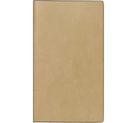 Solidchoice - Agenda de poche Mini, format A6, imitation cuir, couleur marron clair