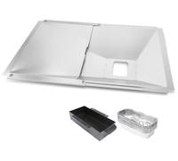 Solidchoice - Bac de récupération universel pour graisse, avec bac de récupération amovible, compatible avec les barbecues à gaz, de 38 à 65 cm