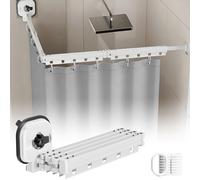 Solidchoice - Barre de rideau de douche avec ventouse, pas besoin de percer
