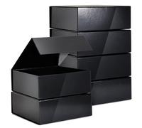 Solidchoice - Coffret cadeau comprenant 6 boîtes - Fermeture magnétique - Pliable - Boîte cadeau avec couvercle - Idéale pour les demoiselles d'honneur - Dimensions : 20 x 20 x 9,5 cm - Boîtes cadeaux