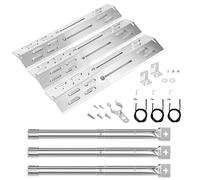 Solidchoice - Couvercle universel en acier inoxydable - Lot de 3 pour barbecues à gaz