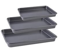 Solidchoice - Ensemble de 3 plaques de cuisson, de 9.5/13/15 pouces, qualité supérieure