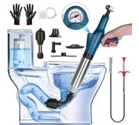 Solidchoice - Kit de nettoyage de canalisation avec pompe de toilettes et tuyau à air comprimé