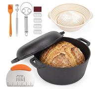 Solidchoice - Moule à pain en fonte avec couvercle, 26 cm