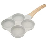 Solidchoice - Poêle à omelette de 4 portions avec revêtement antiadhésif, idéale pour les œufs et les crêpes