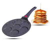 Solidchoice - Poêle antiadhésive en céramique de 27 cm, idéale pour les mini-pancakes