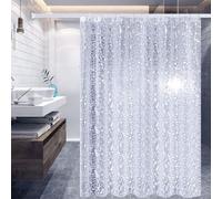 Solidchoice - Rideau de douche lavable avec motifs et protection anti-moisissures