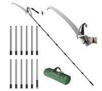 Solidchoice - Scie élagage télescopique 2-en-1 et coupe-branches, portée jusqu'à 5 mètres