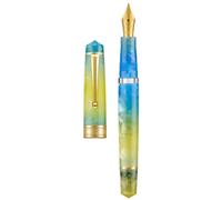 Solidchoice - Stylo plume à piston P20 - Ensemble de stylos pour calligraphie avec étui à crayons