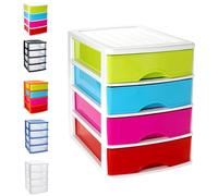 Solidchoice - Unité de rangement de bureau avec 4 tiroirs, idéale pour le bureau ou la maison