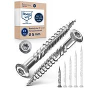 Solidchoice - Vis pour terrasse en acier inoxydable, 5x40 mm, profil Torx, boîte de 400 pièces