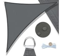 Solidchoice - Voile d'ombrage triangulaire, dimensions 4 x 4 x 5,64 mètres, avec une protection UV de 98%
