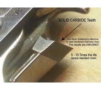 Solide Carbure 196207-5 Chaîne Tronçonneuse 14 " 3/8 050 " 52DL pour Makita Voir