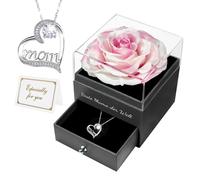 SolidKeus - La plus belle rose pour maman, présentée dans un terrarium, idéale comme cadeau