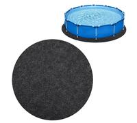 SolidKeus - Tapis de bain rond antidérapant de 200 cm pour l'extérieur