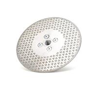 Solidure Disque à tronçonner diamanté 230 mm avec bride M14, disque diamanté 230 mm, double fonction, 2 en 1, disque à tronçonner et disque abrasif haute performance