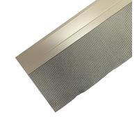 Solin à Bavette Plomb Plissé Naturel Vieilli - Largeur 170 mm - Porte-Solin Sahara Intégré - Modèle Joint Mastic - Longueur 2m