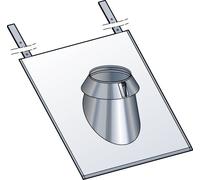 Solin avec collerette 30 à 45° inox SIA 45° POUJOULAT - 31999051