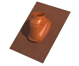 Solin de toit pour terminal ocre Ubiflex 25 à 45° 80/125 mm UBBINK 189911