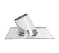 Solin en inox 16° - 25° avec collier étanche - double paroi - TEC-DW-Classic 115 mm