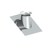 Solin en inox 26° - 35° avec collier étanche - double paroi - TEC-DW-Classic 150mm