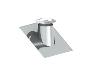 Solin en inox 26° - 35° avec collier étanche - double paroi - TEC-DW-Classic 150mm