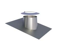 Solin en inox 5° - 15° avec larmier et collerette - double paroi - TEC-DW-DESIGN 150mm