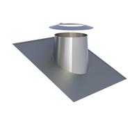 Solin inox 16° - 25° avec larmier - double paroi - TEC-DW-DESIGN 150mm