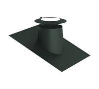 Solin plomb 16-25° avec collerette, élastomère noir - double paroi - Jeremias DW-GREY 150 mm