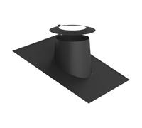Solin plomb 16-25° avec collerette, élastomère noir - Tecnovis TEC-DW-NOIR 150 mm