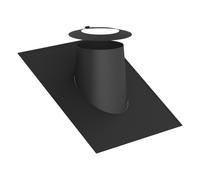 Solin plomb 26-35° avec collerette, élastomère noir - Jeremias DW-BLACK 50 130 mm