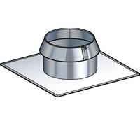 Solin toit plat collerette SIO 180-230 POUJOULAT Noir mat RAL 9019 - 31999070-9019