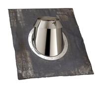Solin universel Sum Multi 230I POUJOULAT 30 à 45° Inox/Noir mat RAL9019 - 31999453