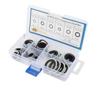 Solinder AC Compresseur Joint de Cache, 45 Pièces | Matériaux haut de gamme, composants d\'étanchéité essentiels, organisation facile