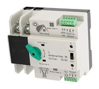 Solinder Automatique 2P Inverseur de Source 230V AC (100A) | Matériau résistant aux hautes températures, fonctionnement manuel et automatique, conception de rail de 35 mm