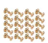 Solinder Kit de Rivets en Cuivre 9,5 X 8 Mm - Kit de Fixation Rivets en | Pistolet en Laiton plaqué or Argent, Couleur Bronze avec Trou Rond de 4mm pour Sacs, Ceintures, Chaussures, Chapeaux,