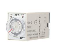 Solinder Minuterie Temporisateur H3Y-2 24V DC Interrupteur Temporisé (6S) | Facile à régler, plage de temps de retard 1S-60S, contrôle à 8 broches, utilisation industrielle