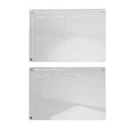 Solinder Tableau Calendrier en Acrylique Effaçable à Sec pour | Acrylique durable, Plans hebdomadaires et mensuels, Ventouses puissantes, Couleurs vives, Idéal pour les réfrigérateurs