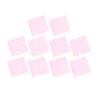 Solinder Tapis de Sol Emboîtable en Mousse Peluche, Confortable, Antidérapant, pour Chambre à Coucher, Chambre d'enfant, 10 Pièces, 12,2 X 11,8 Pouces (Rose)