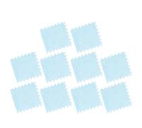 Solinder Tapis de Sol Emboîtable en Mousse Peluche, Confortable, Antidérapant, pour Chambre à Coucher, Chambre d'enfant, 10 Pièces, 12,2 X 11,8 Pouces (Bleu Clair)