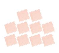 Solinder Tapis de Sol Emboîtable en Mousse Peluche, Confortable, Antidérapant, pour Chambre à Coucher, Chambre d'enfant, 10 Pièces, 12,2 X 11,8 Pouces (Bronzage Clair)