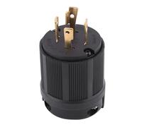 Solinder Verrou Tournant Fiche électrique, 30A 125V-250V Taille | Boîtier résistant aux chocs, installation rapide, 20 000 utilisations, compatible générateur