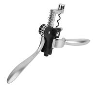 Solinder Zinc Alloy Wine Opener Manual Tool | Matériau durable, Facile à nettoyer, Conception permettant de gagner du temps, Adapté aux barres, Utilisation facile