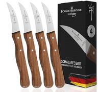 Solingen Ensemble de Couteaux de Chef Premium en Acier Inoxydable avec Manche en Bois de Hêtre - Confort Ergonomique et Coupe Précise