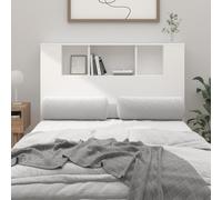 Solivagant Armoire à tête de lit Blanc 120x18,5x102,5 cm,(24.57 KG)