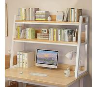 SOLKIN Étagère de Bureau en Fer, Support D'affichage Polyvalent à Poser, Rangement (Noir/Blanc)