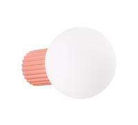 SOLLUX lighting Applique d'intérieur - Applique aluminium verre - 1 flamme - Ampoule LED - Apricot Halo
